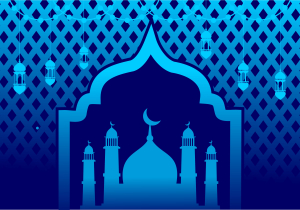 Muslim Mosque card and Banner