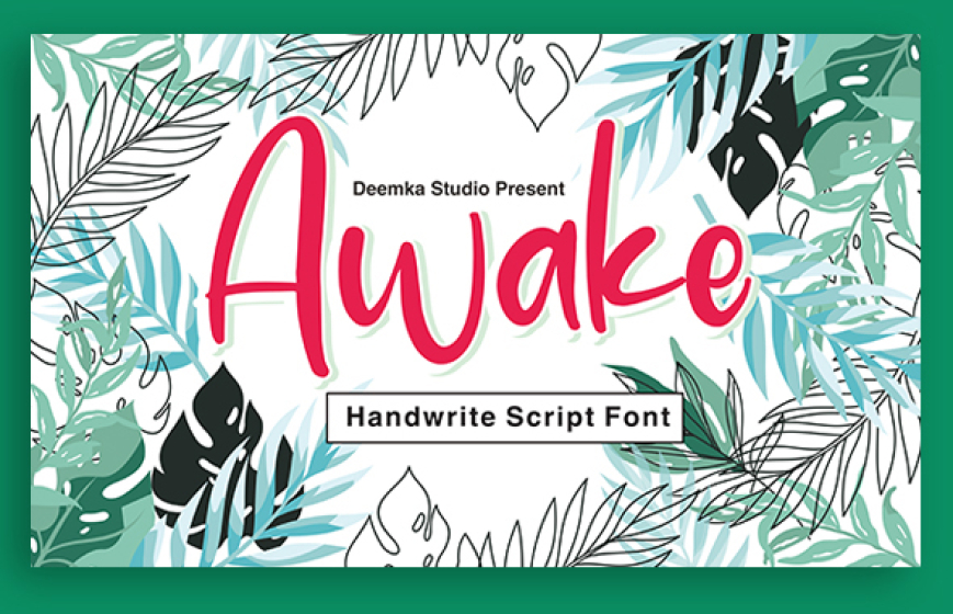Awake Handwriting Font