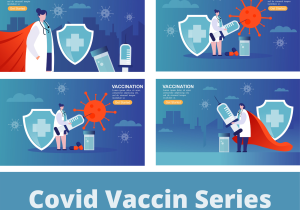 Bundles Vector Covid Vaccin and Medical People